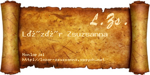 Lázár Zsuzsanna névjegykártya