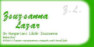 zsuzsanna lazar business card