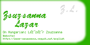 zsuzsanna lazar business card